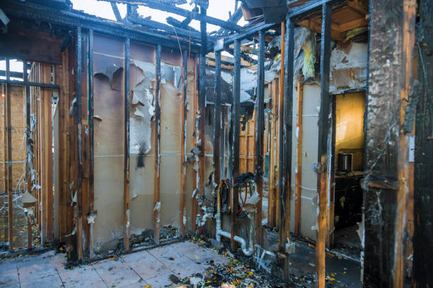 Professional Soot Cleanup technician working in Mansfield, PA